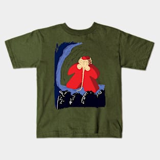 Facehugged Meeple - No Caption Kids T-Shirt